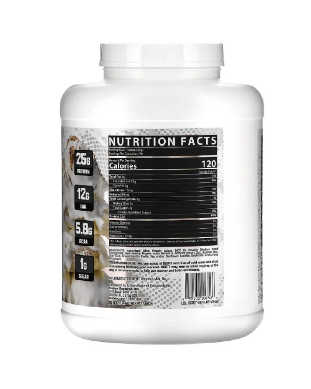 PROTEINA NUTREX 2 KG SABOR VAINILLA - Imagen 2